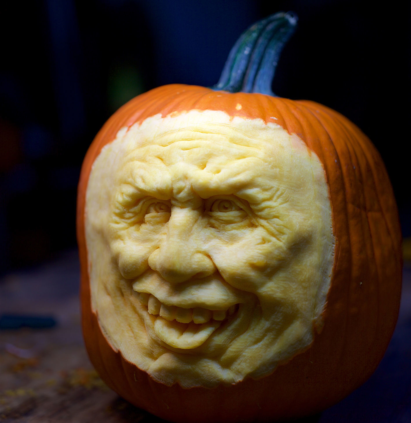 Pumpkin carved by Luke Schroder